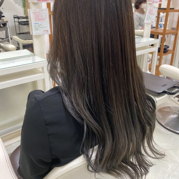 スーパーロング×バレイヤージュ