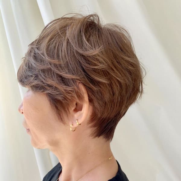 【豊塚】40代50代60代白髪ぼかしブリーチカラー