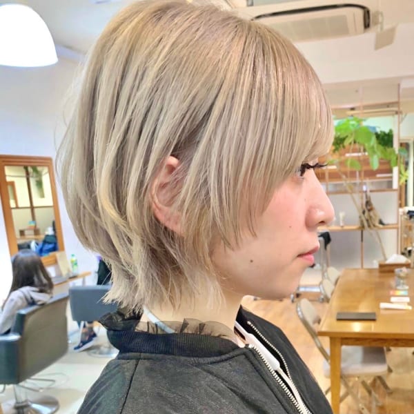 《e's中目黒美容室》小顔見せボブレイヤーマッシュ【佐久間】