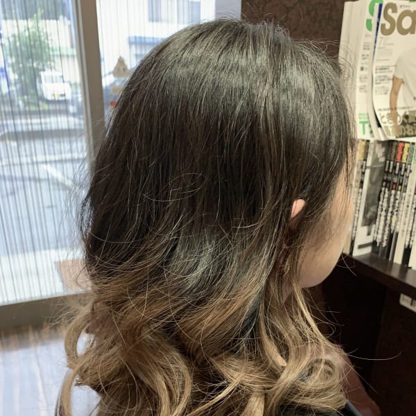 グラデーションフェミニンスタイル|美容室 ロゼッタ