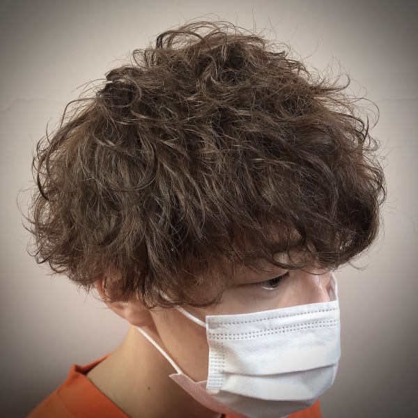 《プードルパーマ×マッシュ》