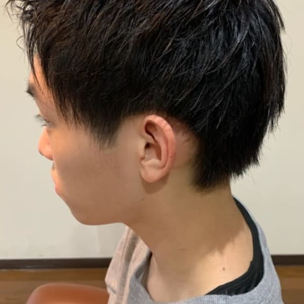 夏のアップバング