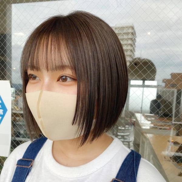 【CHESTER】ミントグレージュ ボブウルフ ボブレイヤー