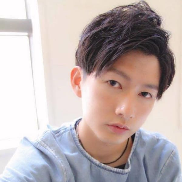 爽やかツーブロックショート