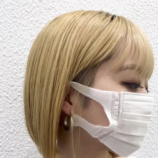 ブリーチ縮毛矯正【Ash元住吉店ヘアスタイル】