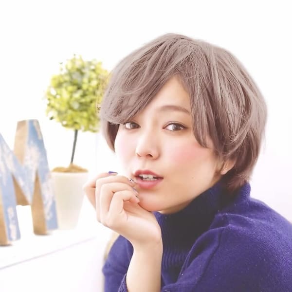 ナチュラル可愛いショートボブ|mu-kichi　三鷹店
