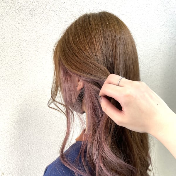 ラベンダーのインナーカラーでガーリーに♪＊Ash西荻窪