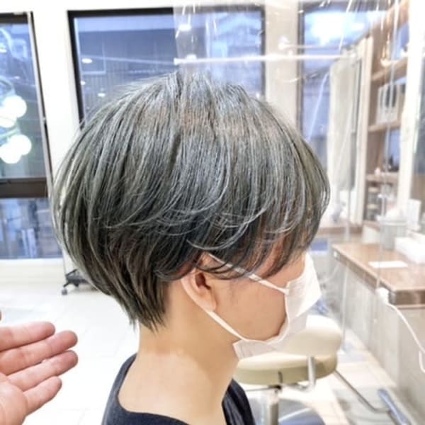 ミントグレージュ×ハンサムショート【Ash大泉学園 横山直輝