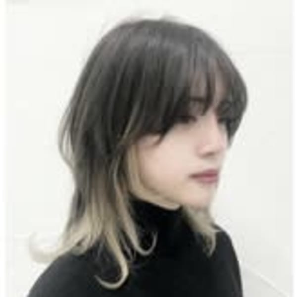 インナーカラー×マッシュウルフ