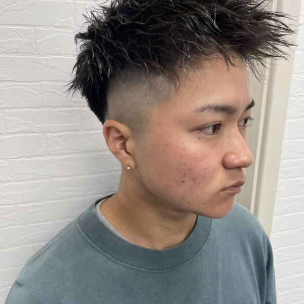 フェード×ツイストパーマ|Men's Grass Hair本店