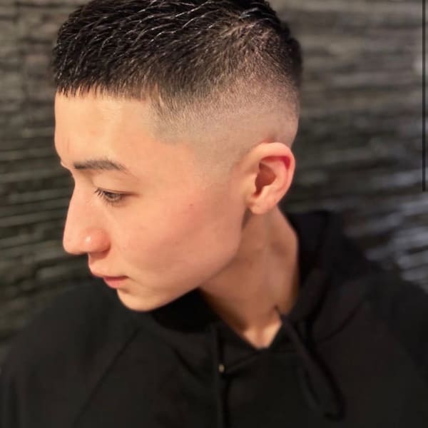 スキンフェードボウズスタイル