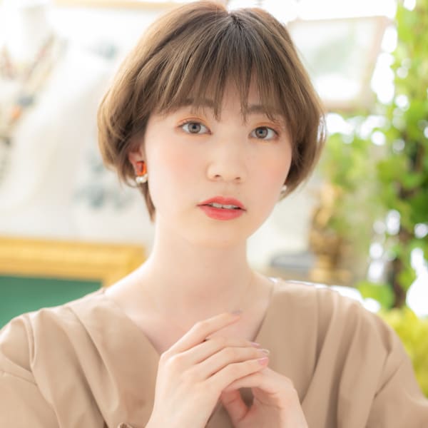 大人ハイライト韓国風前下がりマッシュヘア プリカール