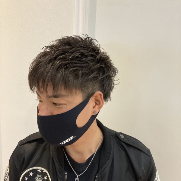 メンズパーマショートスタイル