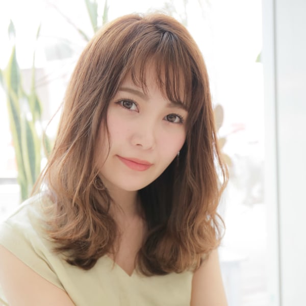 シアーグレージュセミディ【グレージュ】【ゆるパーマ】|S_salon 【エスサロン】