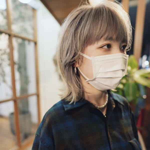 《e's中目黒美容室》大人のハイトーンウルフ【Genta】