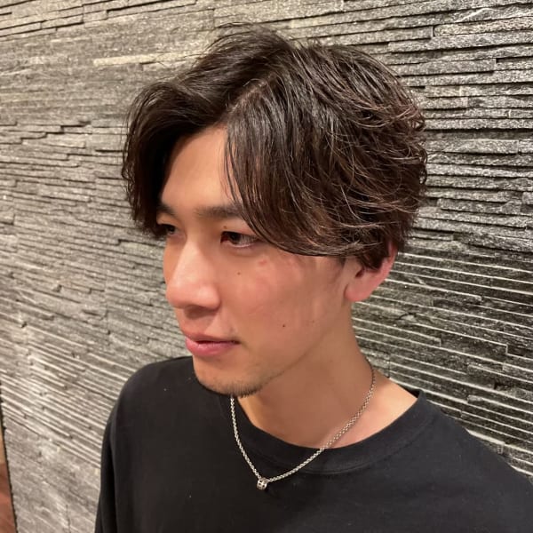 ナチュラルな七三分け/六本木/麻布/港区