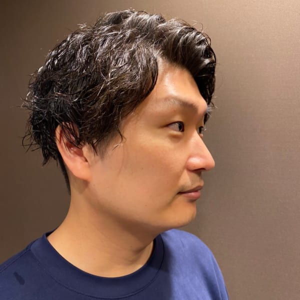 【3ページ目 メンズのオススメ順】パーマ/ビジネス/ミディアムの髪型・ヘアスタイル 楽天ビューティ