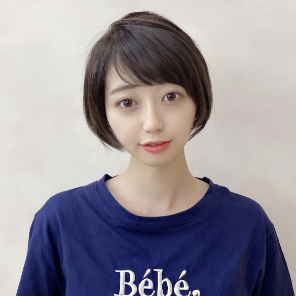 【金沢】丸顔カバー　20代　大人かわいい　小顔　ショートボブ