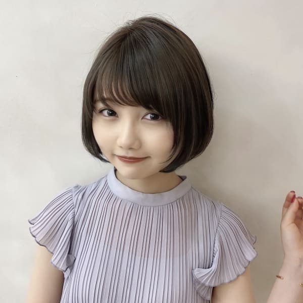 【金沢】丸顔カバー　20代30代　小顔　シースルー　ショート