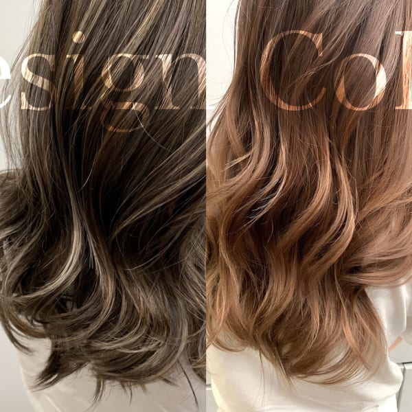 ハイライトで作るデザインカラー|Hair&Make NOISM-eha-河原町