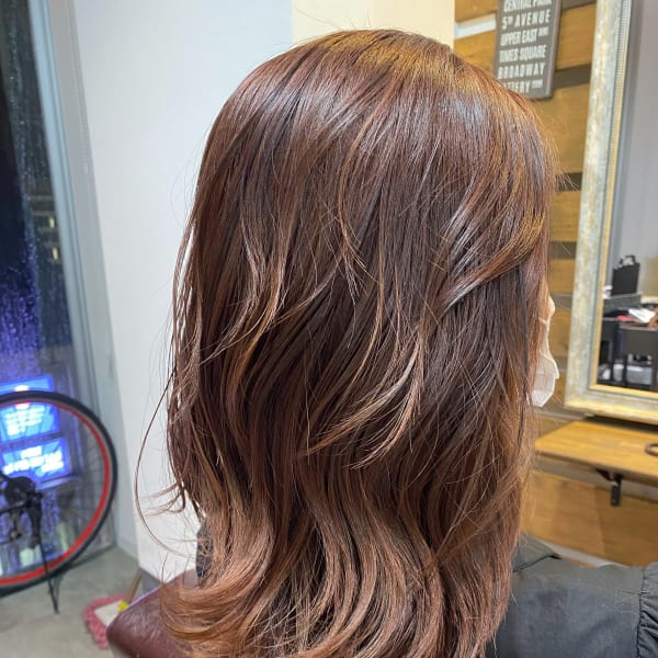 オレンジブラウン/ダブルカラー/暖色系カラー/天神/大名