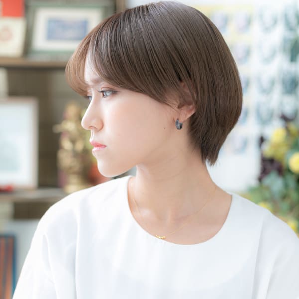 バレイヤージュ外国人風前下がりマッシュボブ　ルミエールジンジ