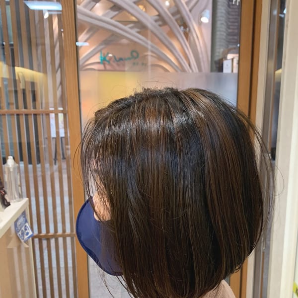 ブリーチなし、トップハイライトカラー