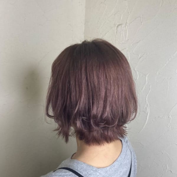 【Reir下北沢】*フェザーウルフボブ+ペールモーヴ*