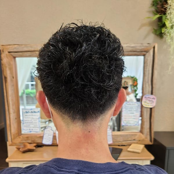 クルクルパーマ　ベリーショート　メンズ|another sky