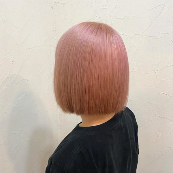 【Reir下北沢】*フレンチボブ+ペールミルクピンク*