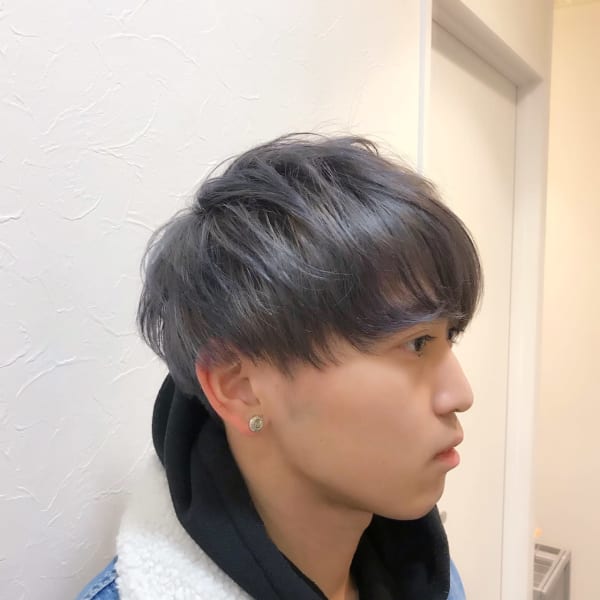 シルバーヘア×マッシュ