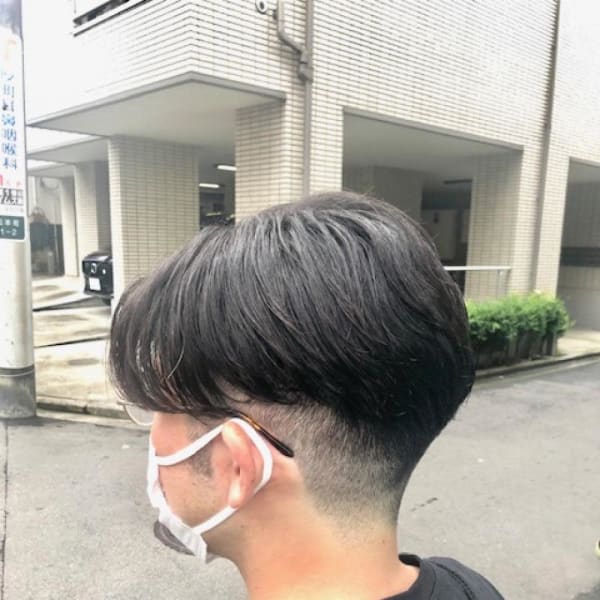 メンズセンターパート　フェード|another sky