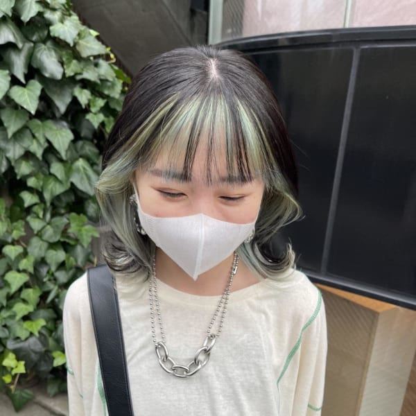 インナーカラー・ミントグリーン