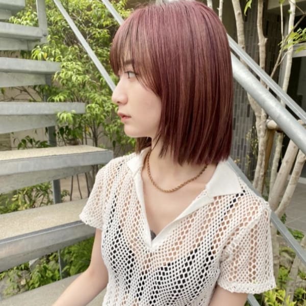 【福田】切りっぱなしモテピンクBob