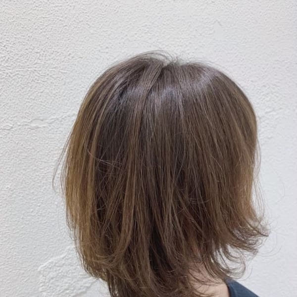 縮デジ×イノアカラー【Ash元住吉店ヘアスタイル】