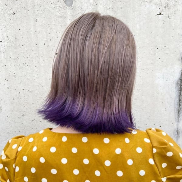 裾カラーパープル