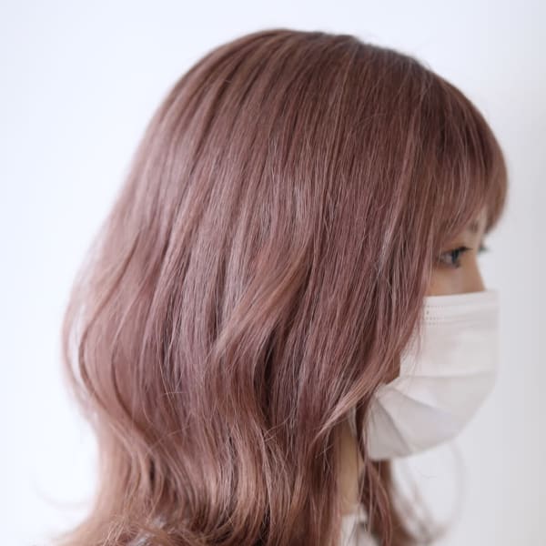 ペールピンクカラー|hair atelier hiyori