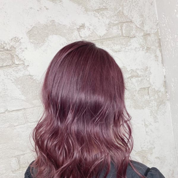 カシスピンク/モテ髪/イルミナカラー20代30代40代