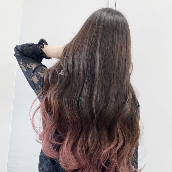 ピンクグラデーションカラー