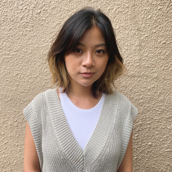 大人のひし形抜け感ウルフ|上目黒美容室