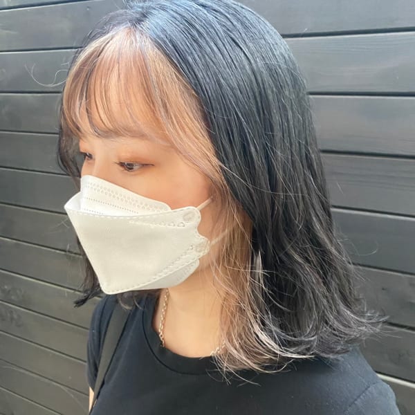 フェイスフレーミング×ホワイトベージュ
