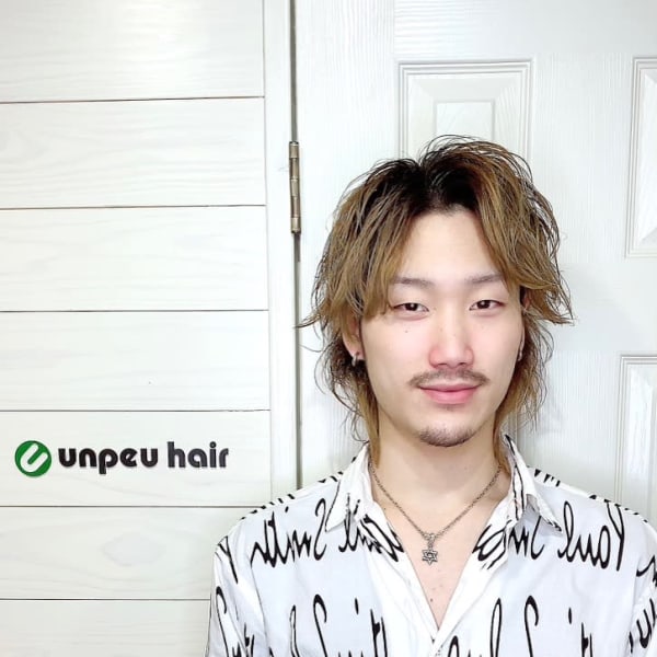 unpeu hair 二条店【アンプヘアーニジョウテン】のスタッフ紹介。雨森 啓朗