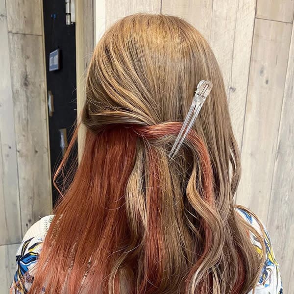 大人かわいいオレンジブラウン