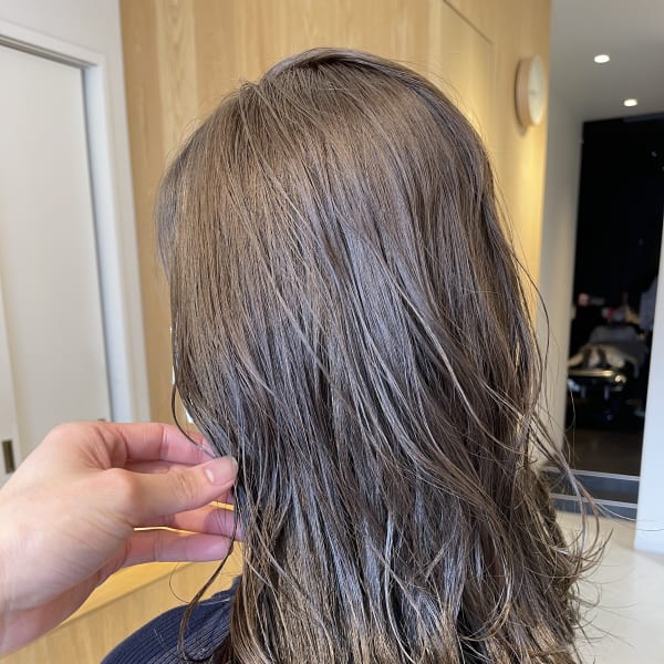 透け感グレージュ|トリートヘアデザイン西船橋店