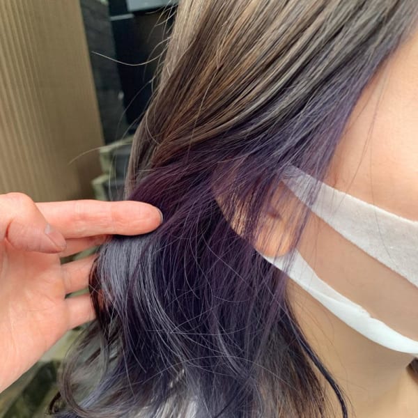 人気のラベンダー! インナーカラー