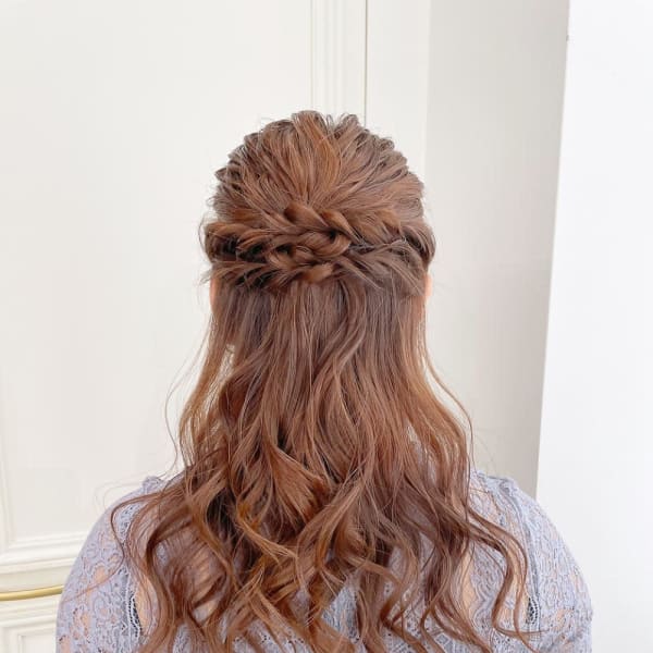 【高橋舞】ヘアセット ハーフアップ ヘアアレンジ