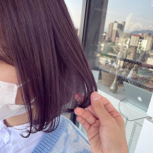 【CHESTER】ラベンダー ボブ 透け感