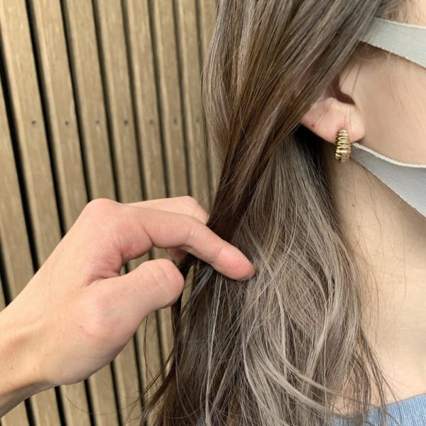 グレージュカラー インナーカラー