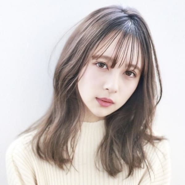 LEMO ペールカラー　クリーミーベージュ　シースルーバング