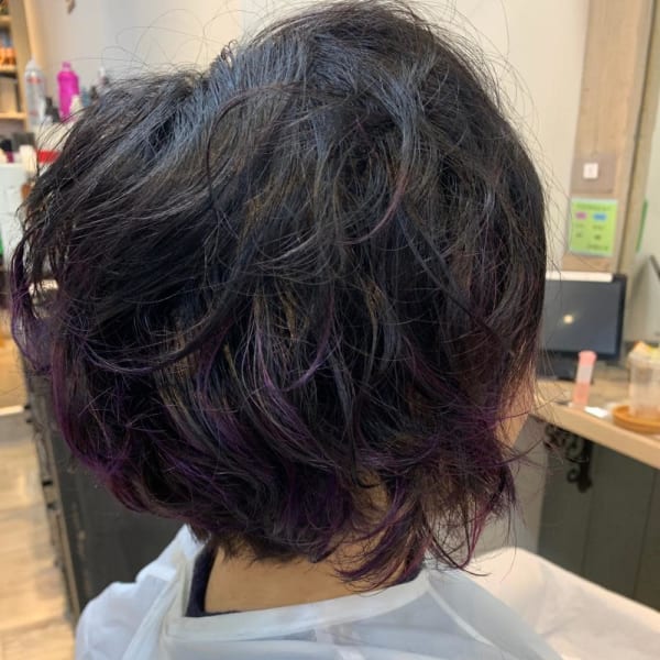 ボブスタイル　裾カラー|Artesia by anyhow